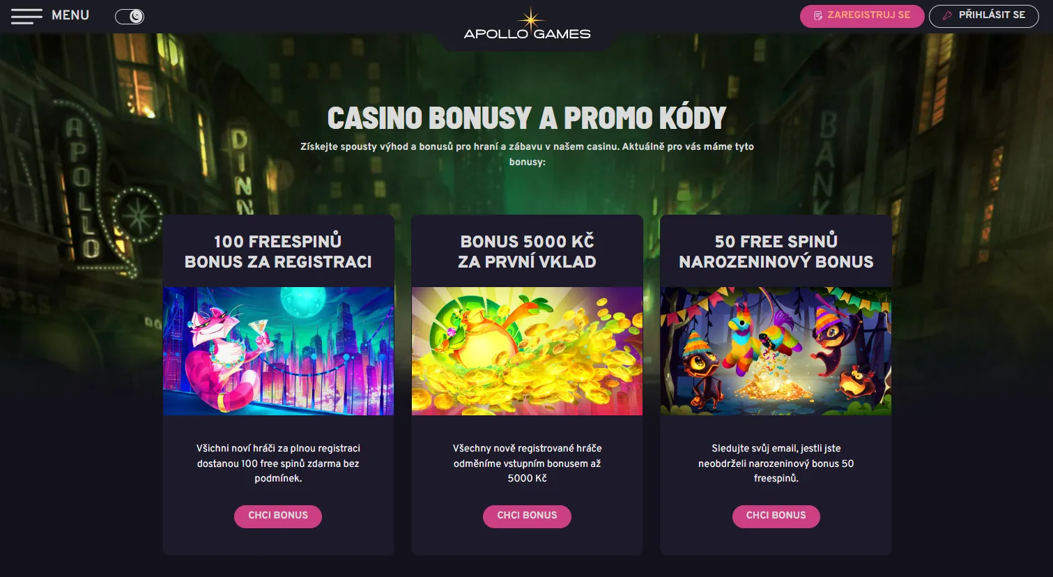 Jaké odměny v nové české online casino lze získat bez doplnění bilance